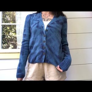 100% cashmere Tie Dye cardigan